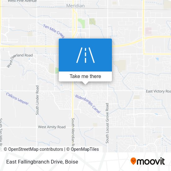 Mapa de East Fallingbranch Drive