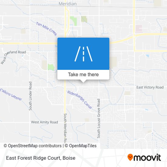 Mapa de East Forest Ridge Court