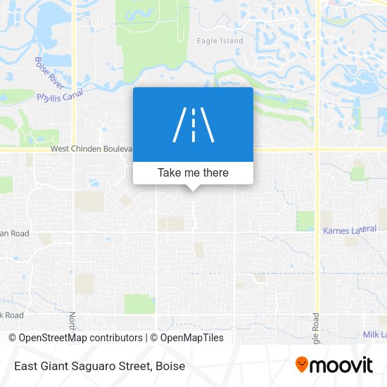 East Giant Saguaro Street map