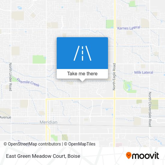 East Green Meadow Court map