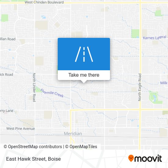 Mapa de East Hawk Street