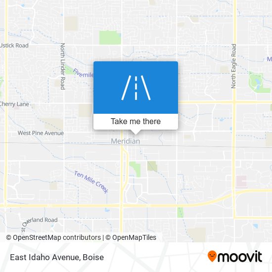 Mapa de East Idaho Avenue