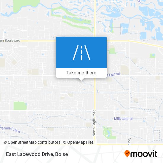 Mapa de East Lacewood Drive