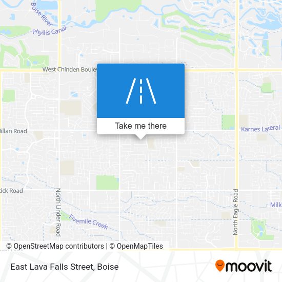 East Lava Falls Street map