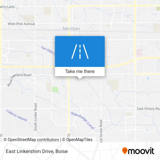 East Linkershim Drive map