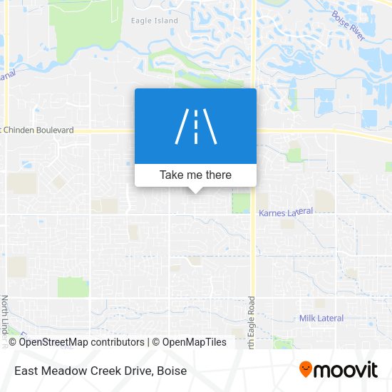 East Meadow Creek Drive map