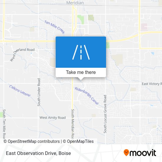 East Observation Drive map
