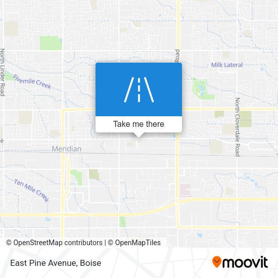 Mapa de East Pine Avenue