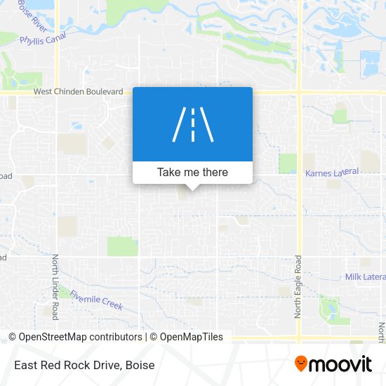 East Red Rock Drive map