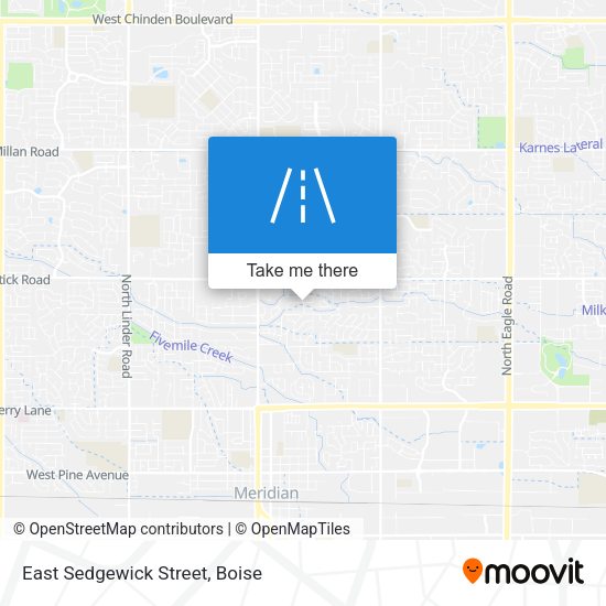 East Sedgewick Street map