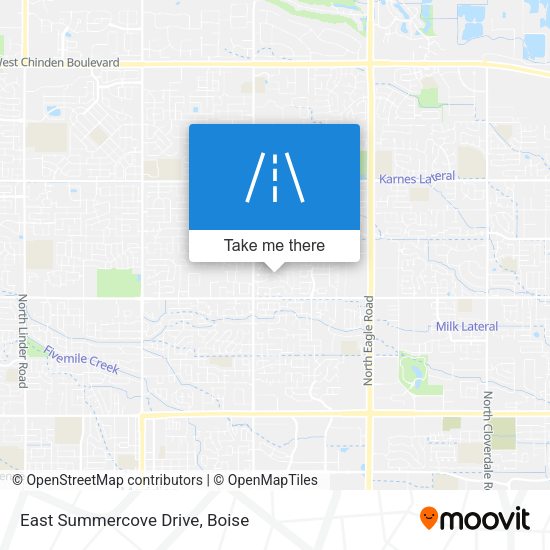 Mapa de East Summercove Drive