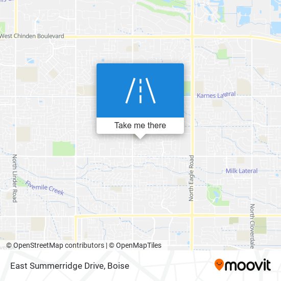 Mapa de East Summerridge Drive