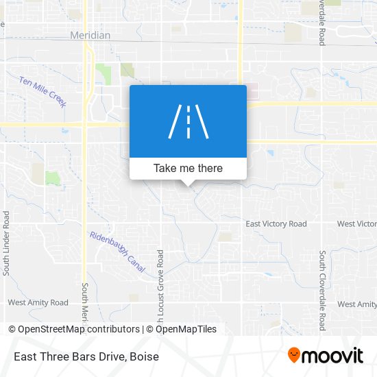 Mapa de East Three Bars Drive