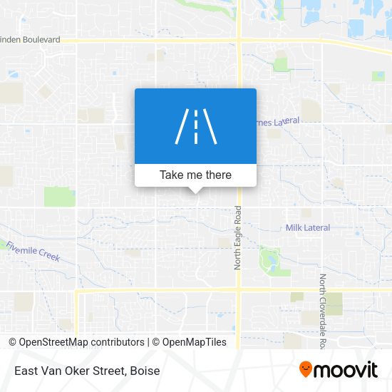 East Van Oker Street map
