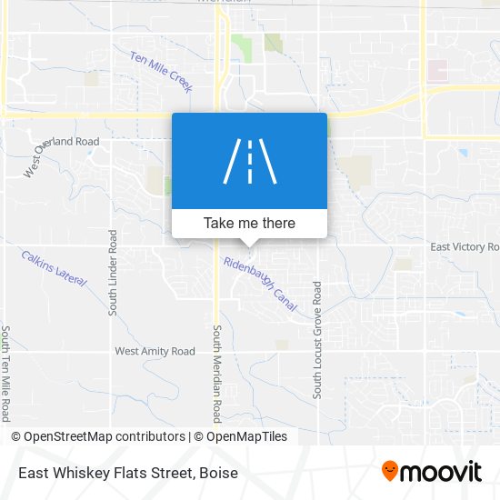 Mapa de East Whiskey Flats Street