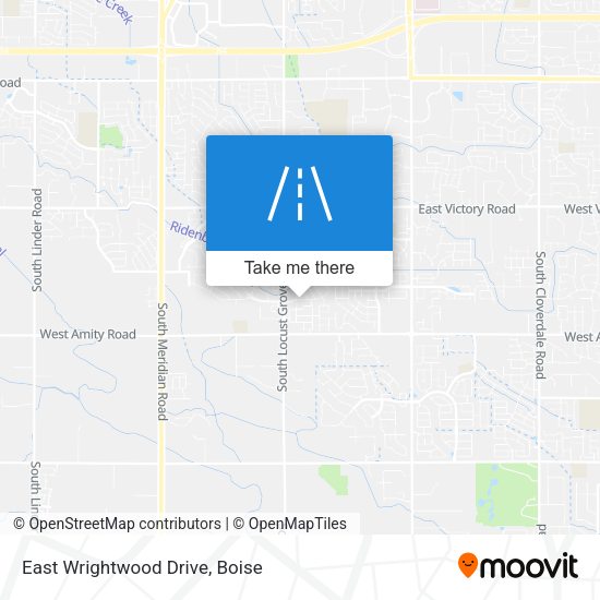 Mapa de East Wrightwood Drive