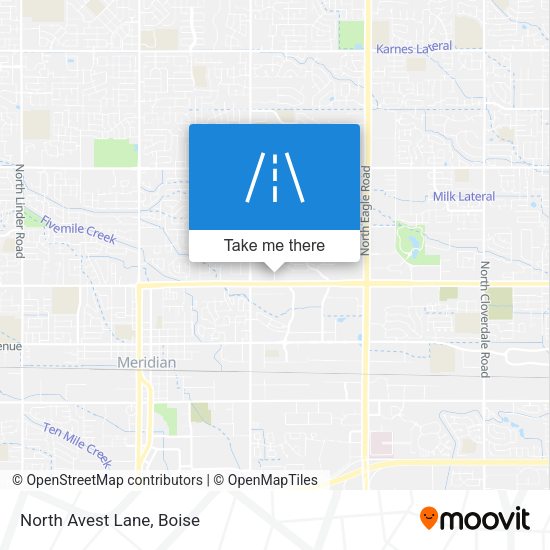 Mapa de North Avest Lane