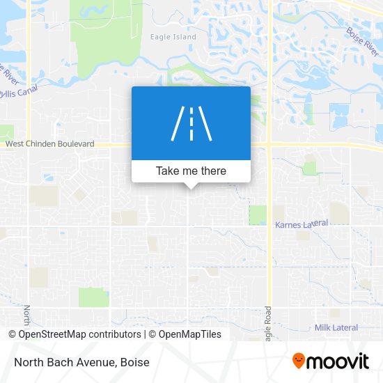 Mapa de North Bach Avenue