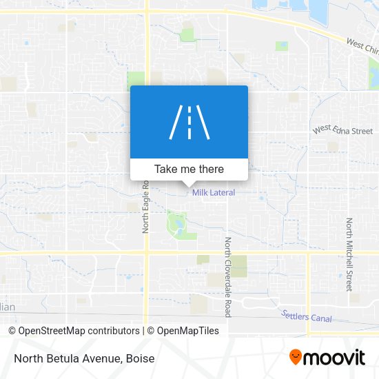 North Betula Avenue map
