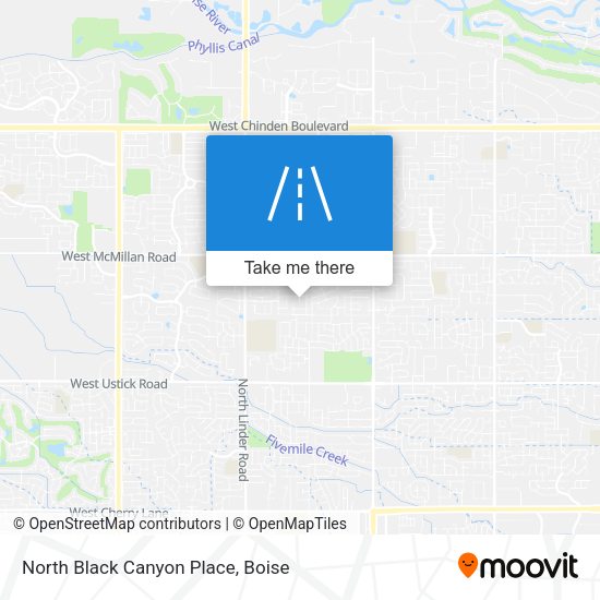 North Black Canyon Place map