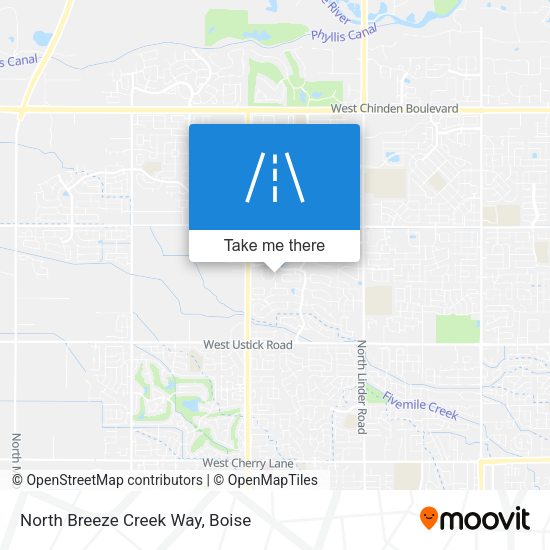 Mapa de North Breeze Creek Way