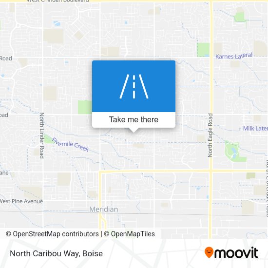 North Caribou Way map
