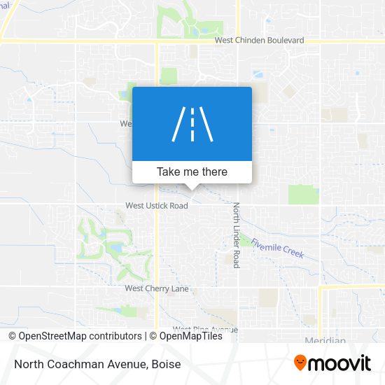 North Coachman Avenue map