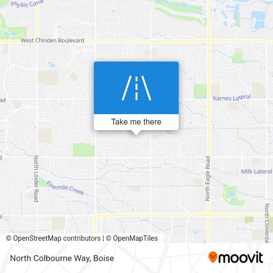 Mapa de North Colbourne Way
