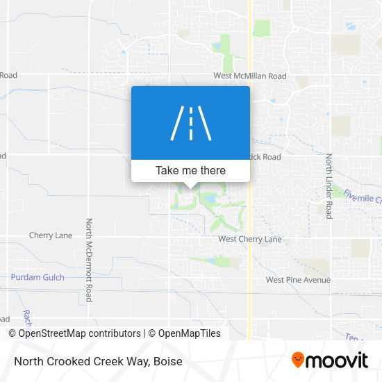 North Crooked Creek Way map