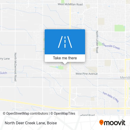 North Deer Creek Lane map