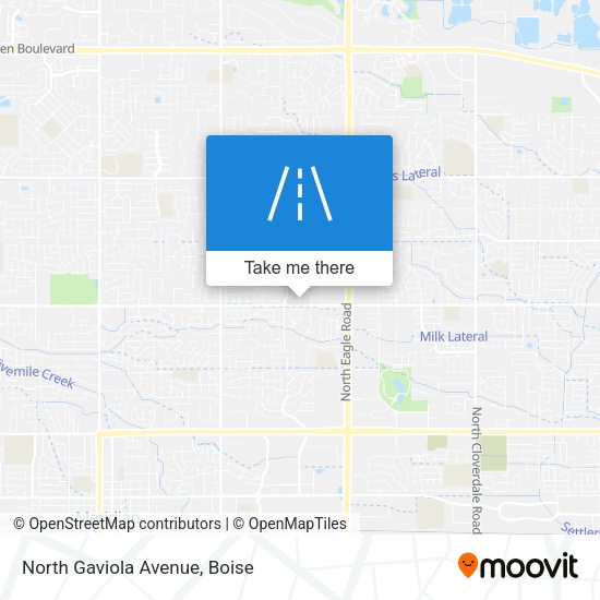 North Gaviola Avenue map