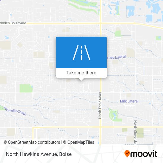 North Hawkins Avenue map