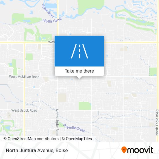 North Juntura Avenue map