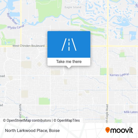 North Larkwood Place map