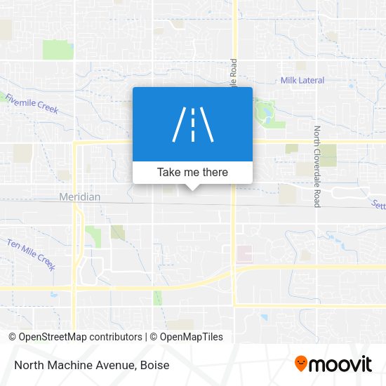 North Machine Avenue map