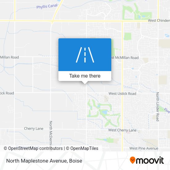North Maplestone Avenue map