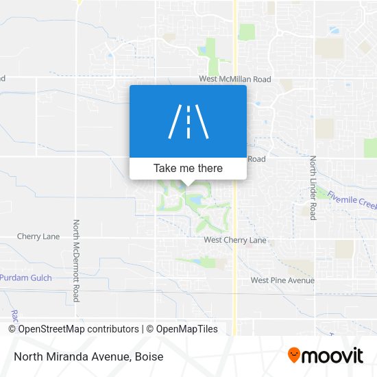 North Miranda Avenue map