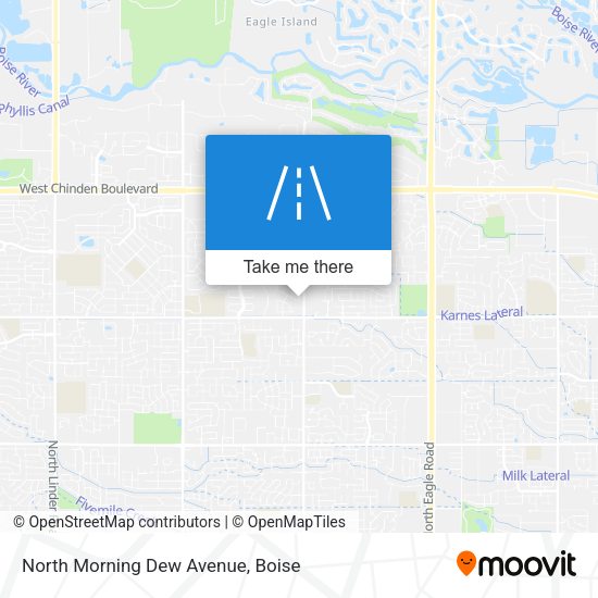 North Morning Dew Avenue map