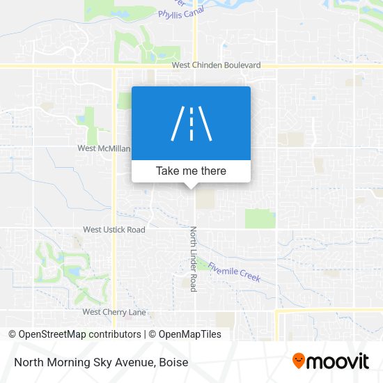 North Morning Sky Avenue map