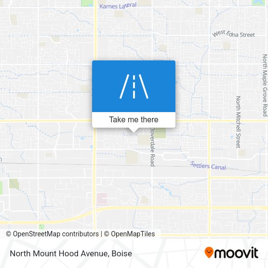 Mapa de North Mount Hood Avenue