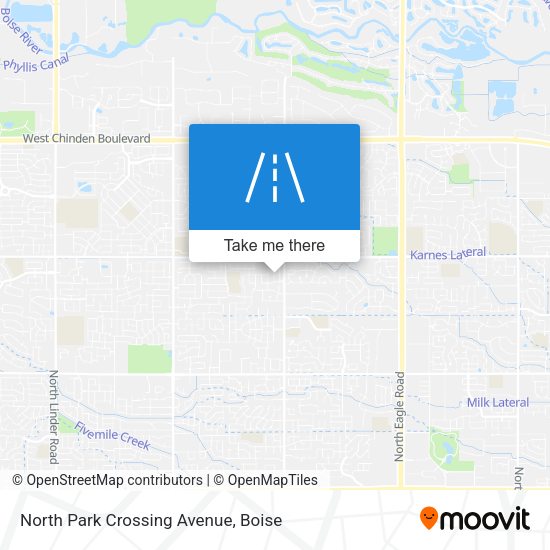 North Park Crossing Avenue map