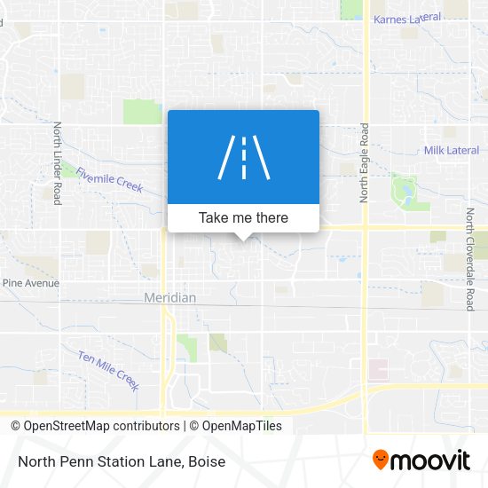 North Penn Station Lane map