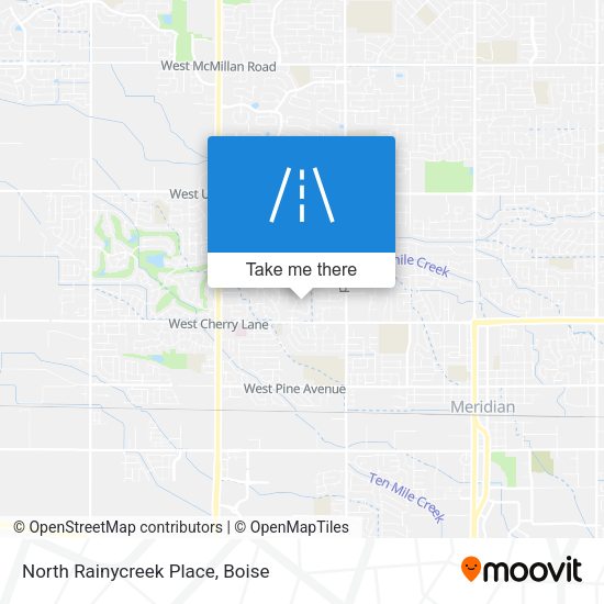 North Rainycreek Place map