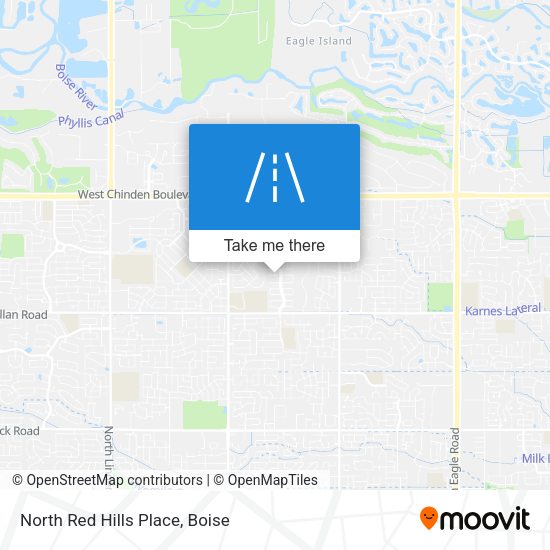 North Red Hills Place map
