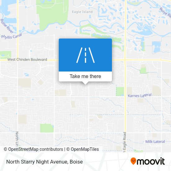 North Starry Night Avenue map