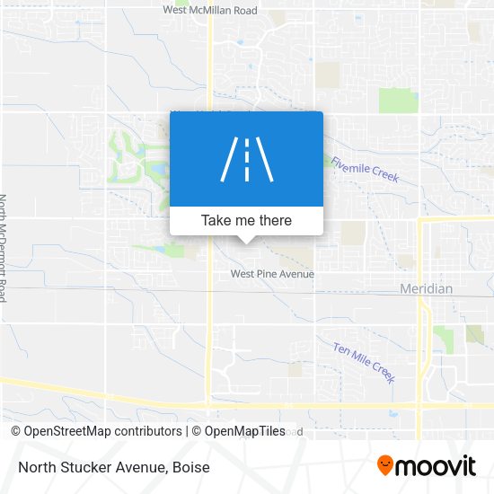 North Stucker Avenue map