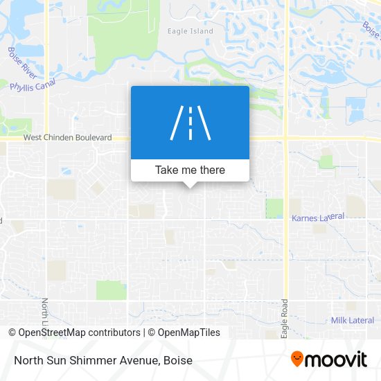 North Sun Shimmer Avenue map