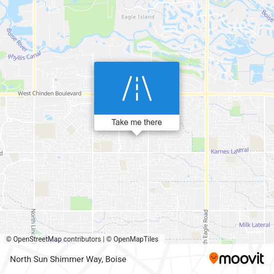 North Sun Shimmer Way map