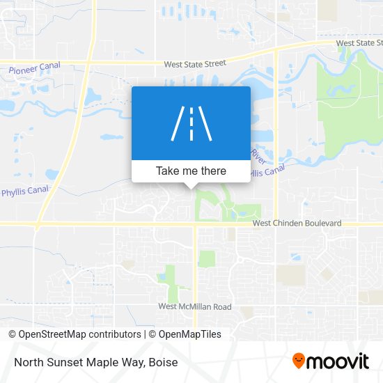North Sunset Maple Way map