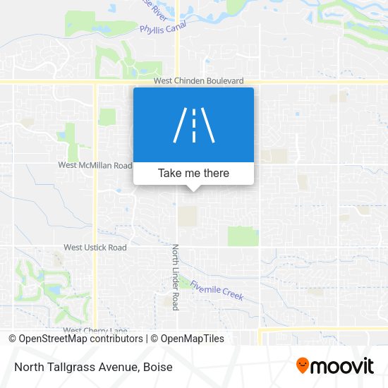 Mapa de North Tallgrass Avenue